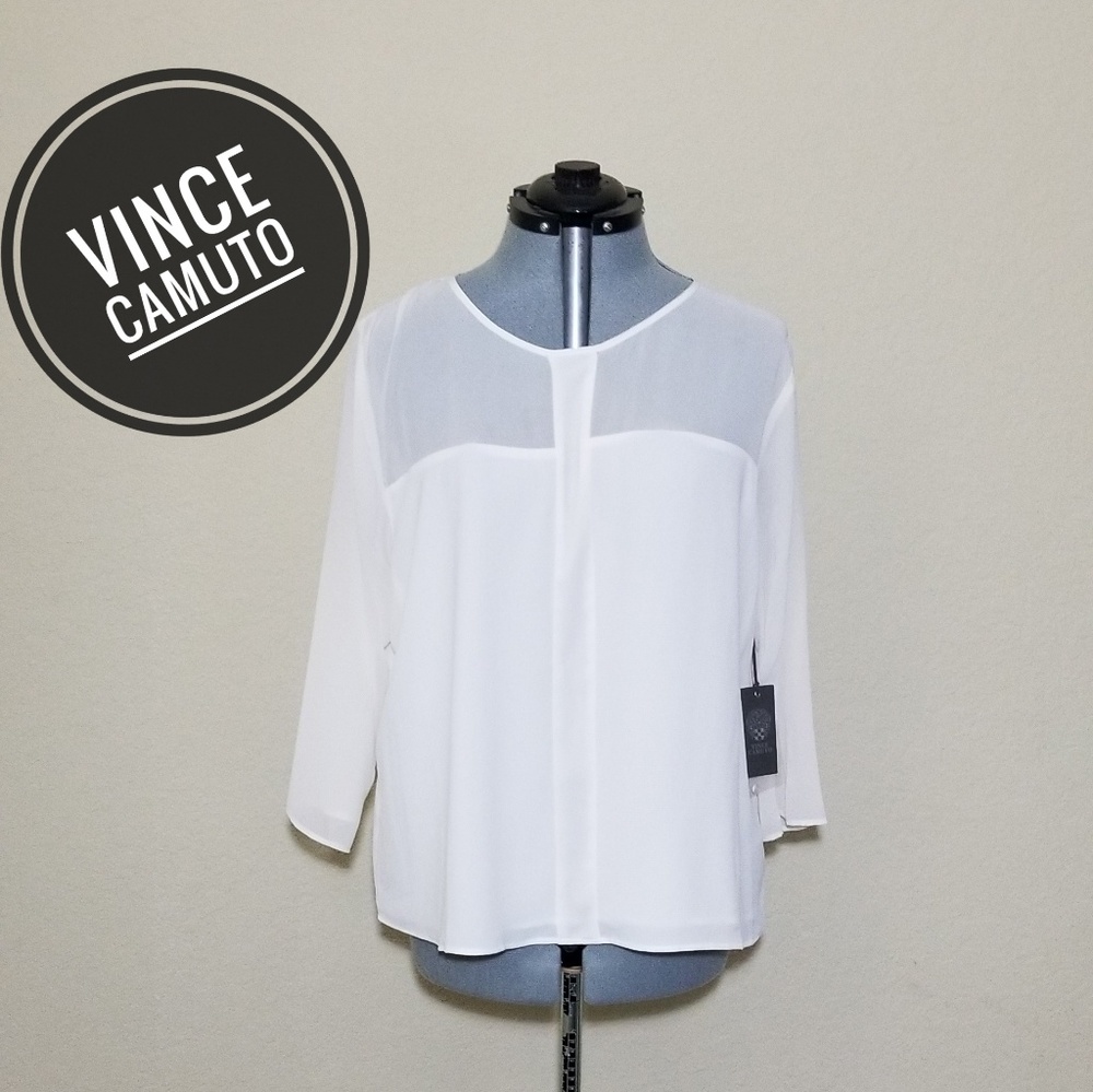 NWT White - Vince Camuto blouse - Size XL
